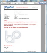 Blueprint for Outlook screenshot